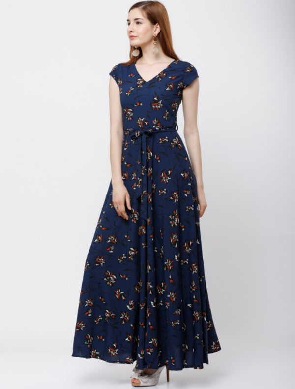 Tokyo Talkies  Women Maxi Blue Dress