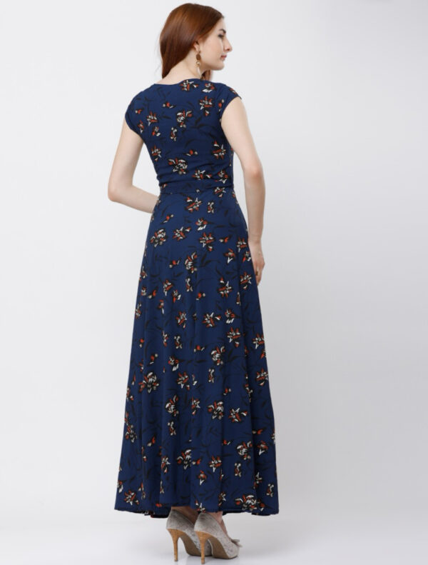 Tokyo Talkies  Women Maxi Blue Dress - Image 4