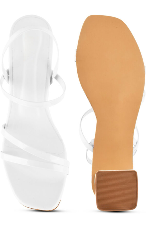 Froh Feet  Women White Heels Sandal - Image 3