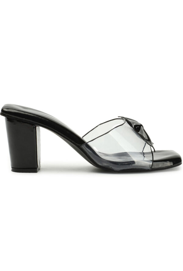 RINDAS  Women Black Heels Sandal - Image 4